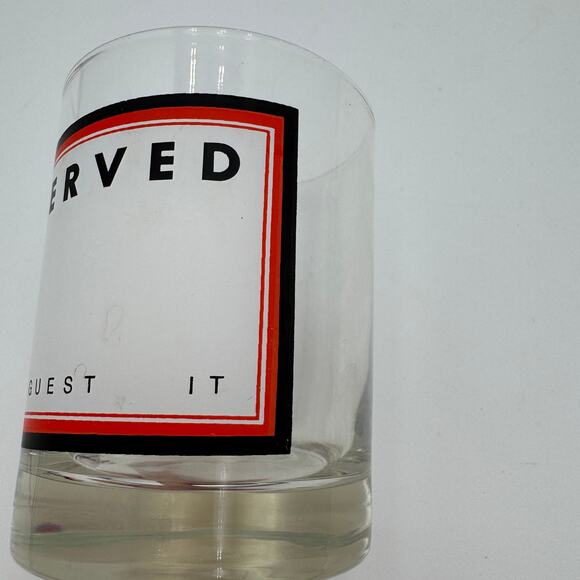 Vintage TASTESETTER Sigma DOF "RESERVED" You Guest It Glasses - Picture 5 of 9